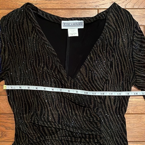 Jessica Howard sparkly wrap-style dress 6-8 - Picture 8 of 11